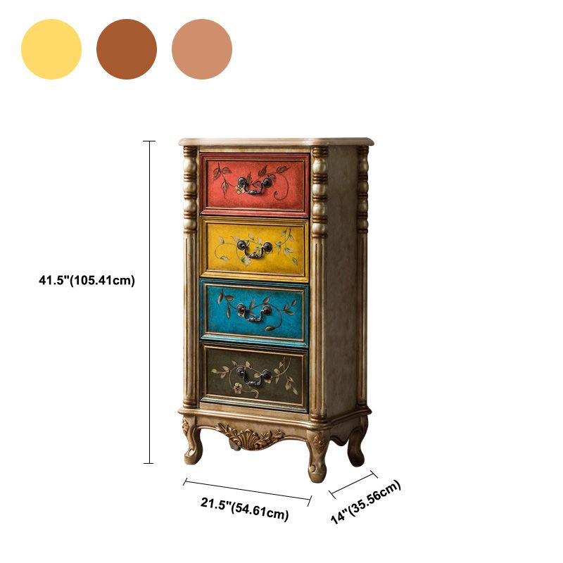 Traditional Style Vertical Chest Wooden Lingerie Chest for Bedroom
