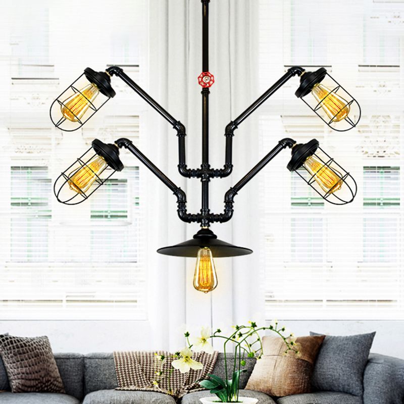 Plafond en fer forgé noir