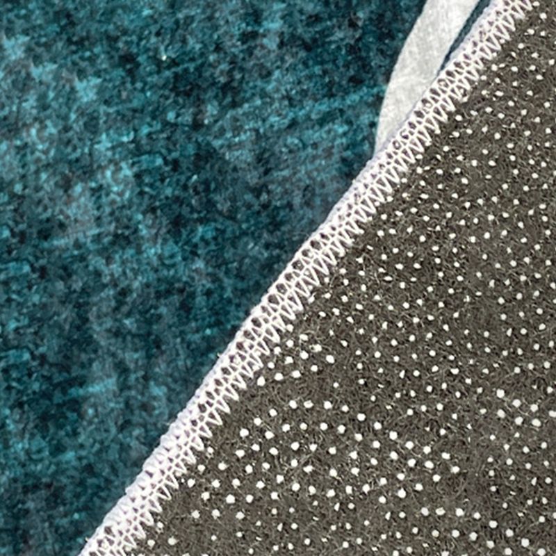 Gray Modern Rug Polyester Color Piece Rug Stain Resistant Rug for Living Room