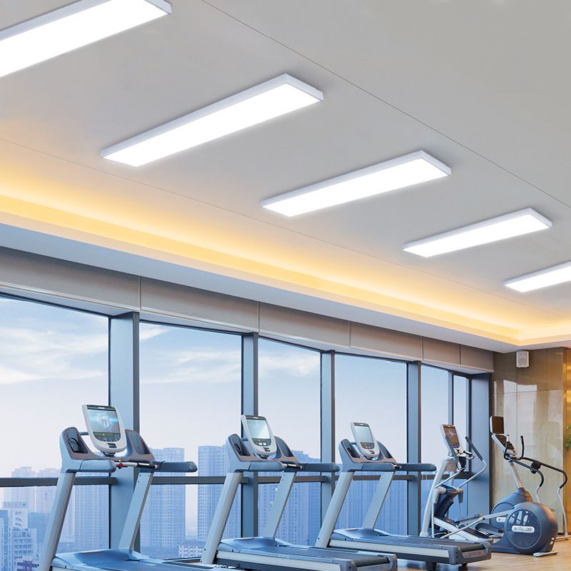 Moderne rechthoekige LED-plafondlamp Modern aluminium 1-lichts inbouw voor kantoor