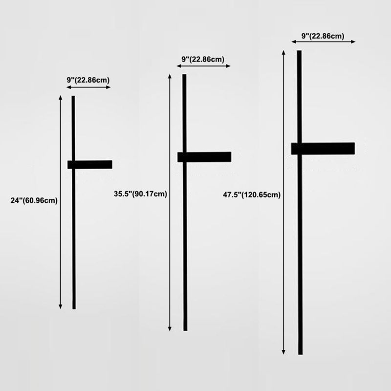 Moderne Wandleuchte minimalistische gerade LED -Wandleuchten mit Aluminium für Schlafzimmer