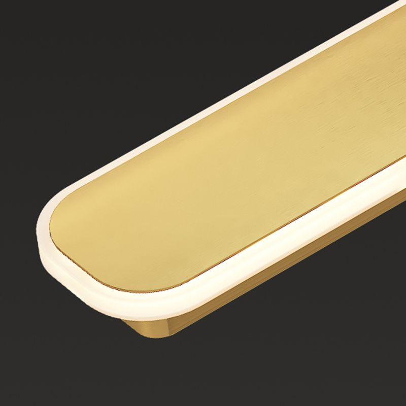 Modern Metal Wall Sconce Rectangle Shape Wall Light with Acrylic Shade for Bedroom