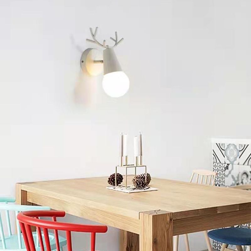 Unique Shape Wood Vanity Sconce Light Modern Style 1-Light Vanity Mirror Lights