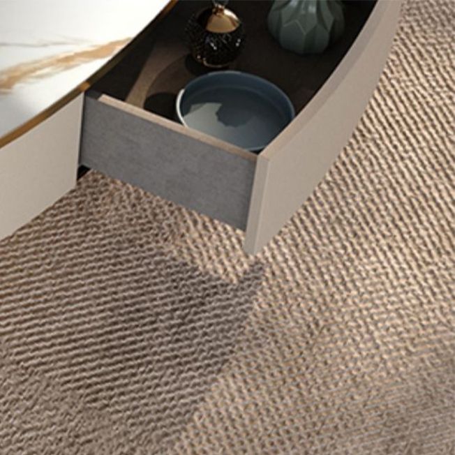 Glam Pedestal Base Coffee Table with Stone Top and Metal Base