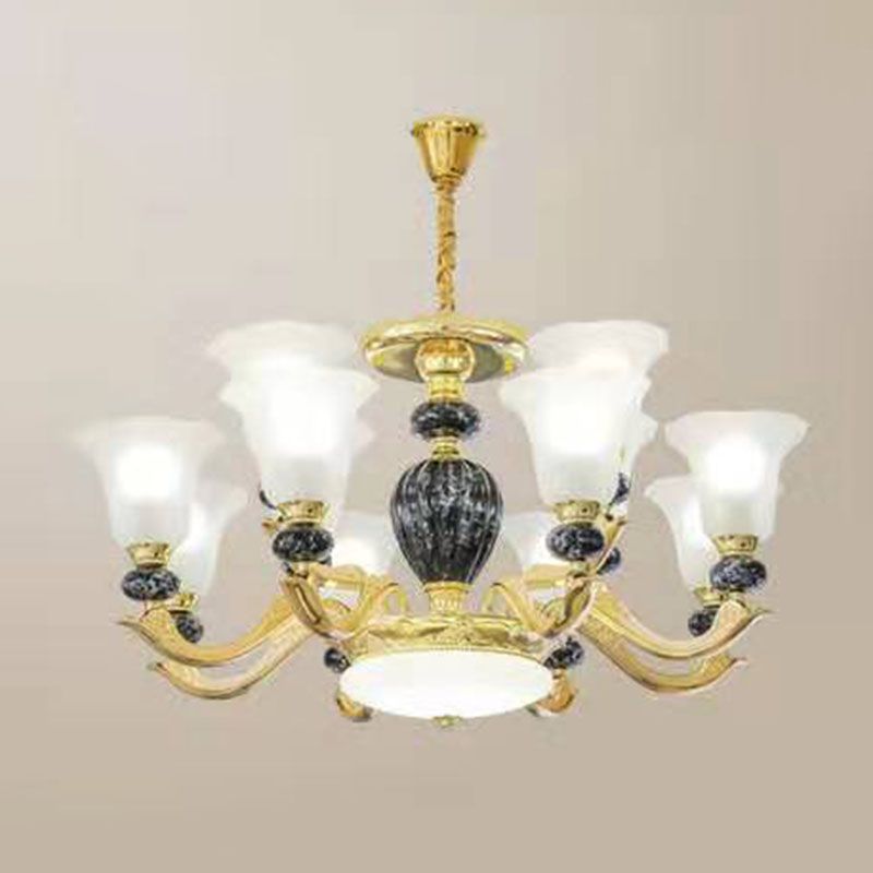 Lámpara colgante de gloria de vidrio esmerilado mínimo de lámpara de lámpara mínima para sala de estar