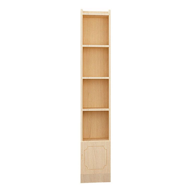 Contemporary Floor Closed Back Book Shelf Wooden Home Shelf Bookcase with Shelves
