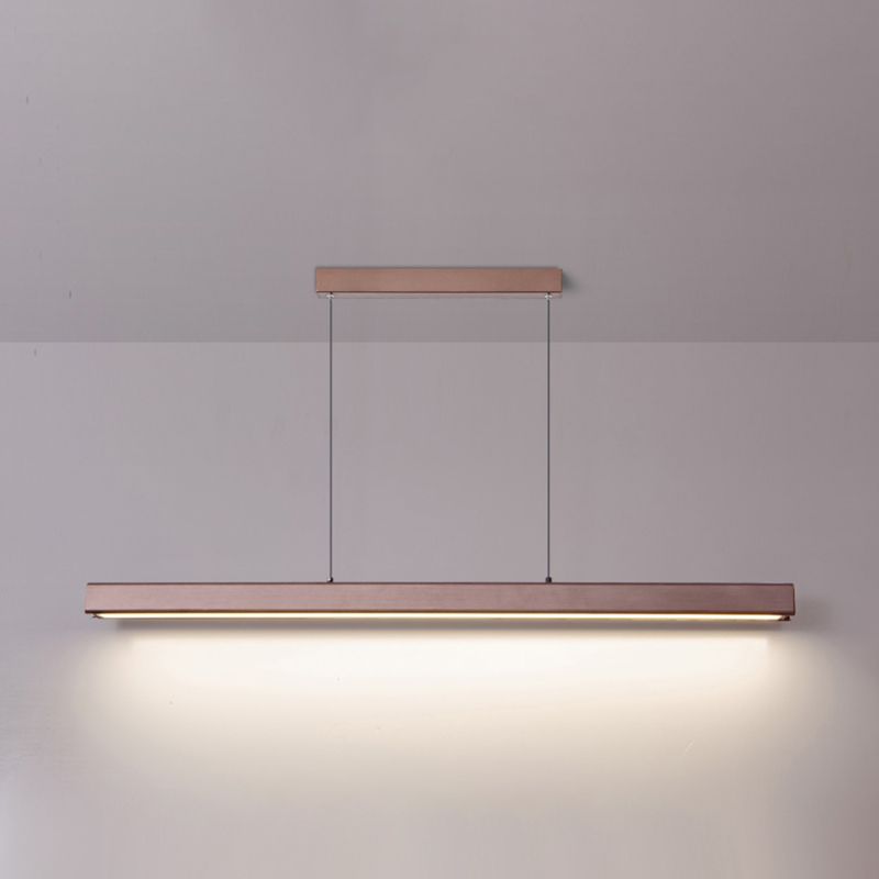 Caratteristico semplice moderno moderno a LED LED Isola sospesa a sospensione per ufficio sala da pranzo