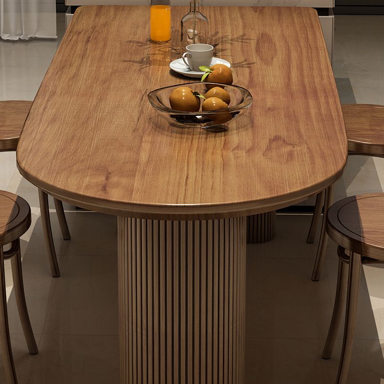 Free Form Solid Wood Dining Table Contemporary Dining Table for Dining Room