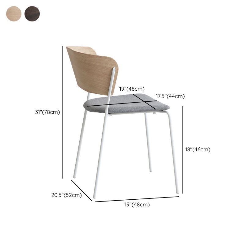 Open Back Contemporary Upholstered Dining and Accent Chairs for Home