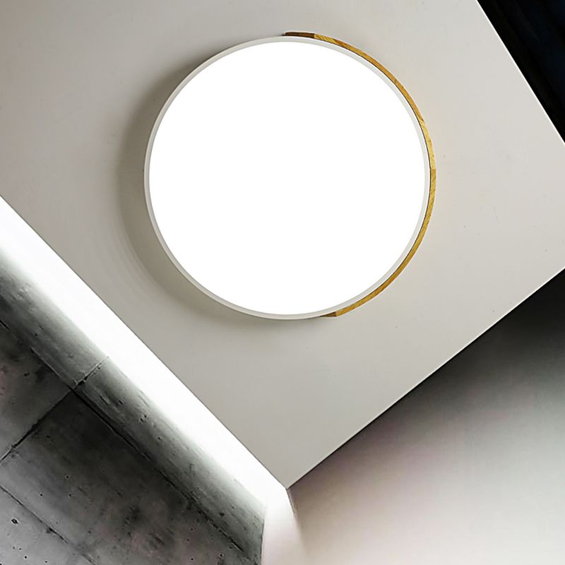 Moderna lampada da soffitto a LED semplice a forma di geometria in ferro da incasso per sala da pranzo