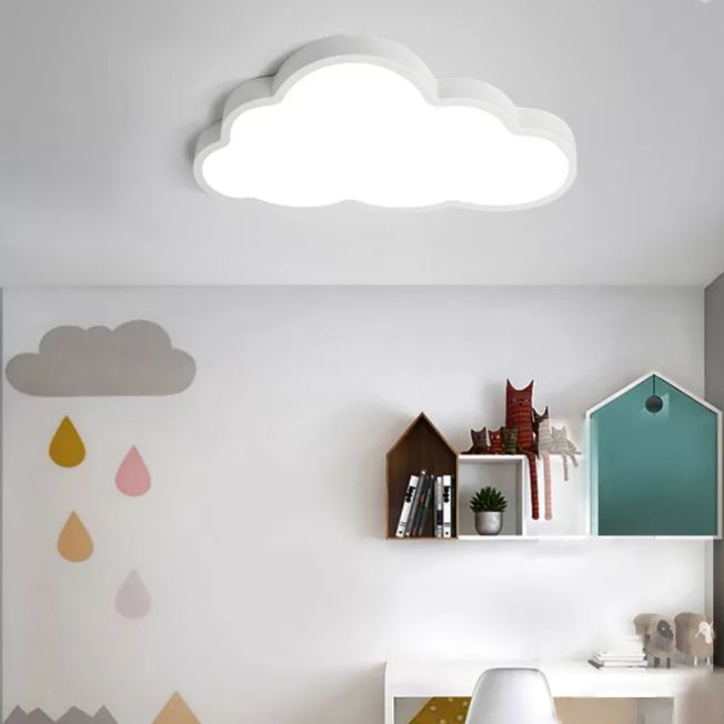 Cloud Flush Mount Light Fixtures Kids Acrylic Ceiling Light Fixtures for Bedroom