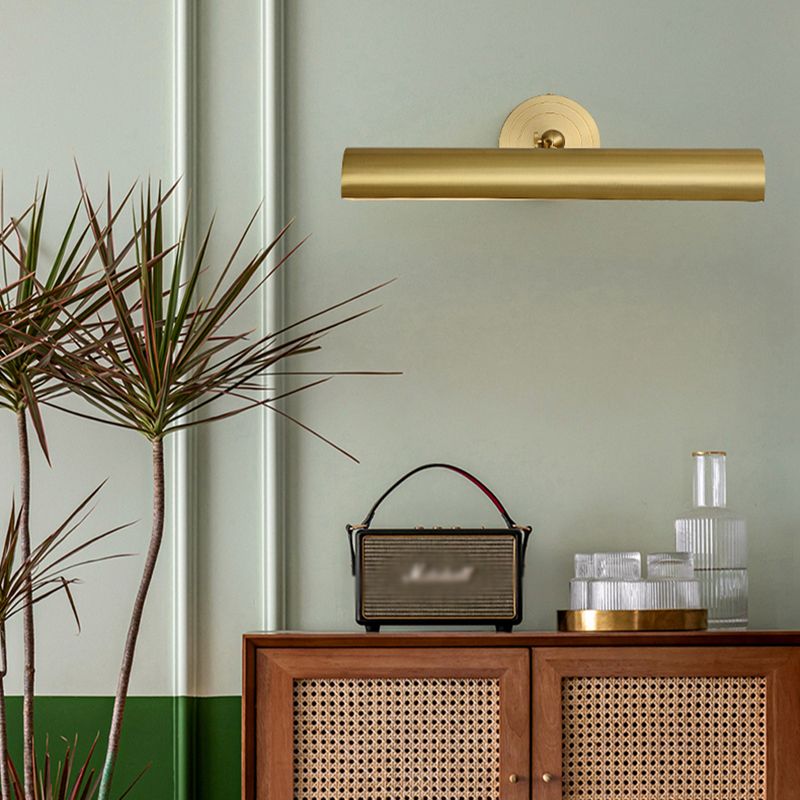 Modern Simple Copper Make -up Mirror Lamp Badkamer Noordse spiegel Lichtlijn