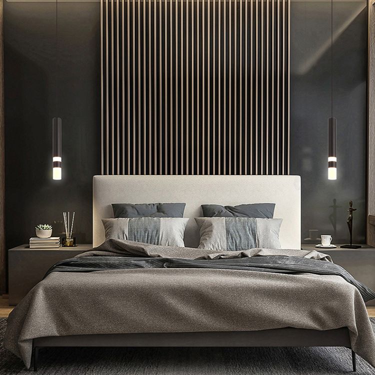 Plafonnage suspendu à suspension LED minimaliste suspension cylindrique suspension