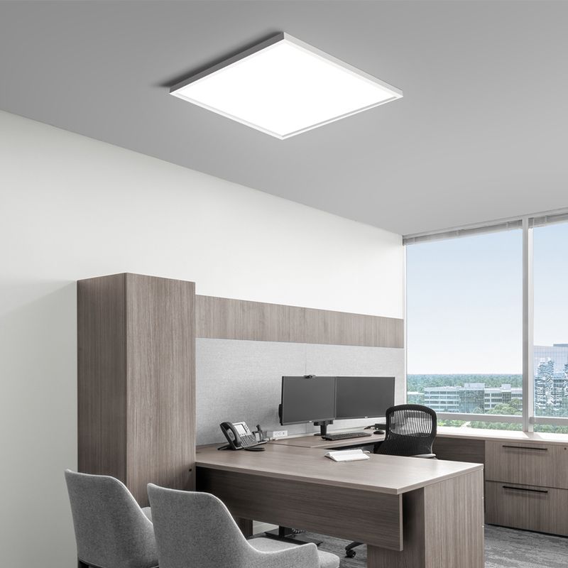 Moderno LED cuadrado de descarga de LED de 1-Luz de aluminio montado en el techo de la luz para la oficina