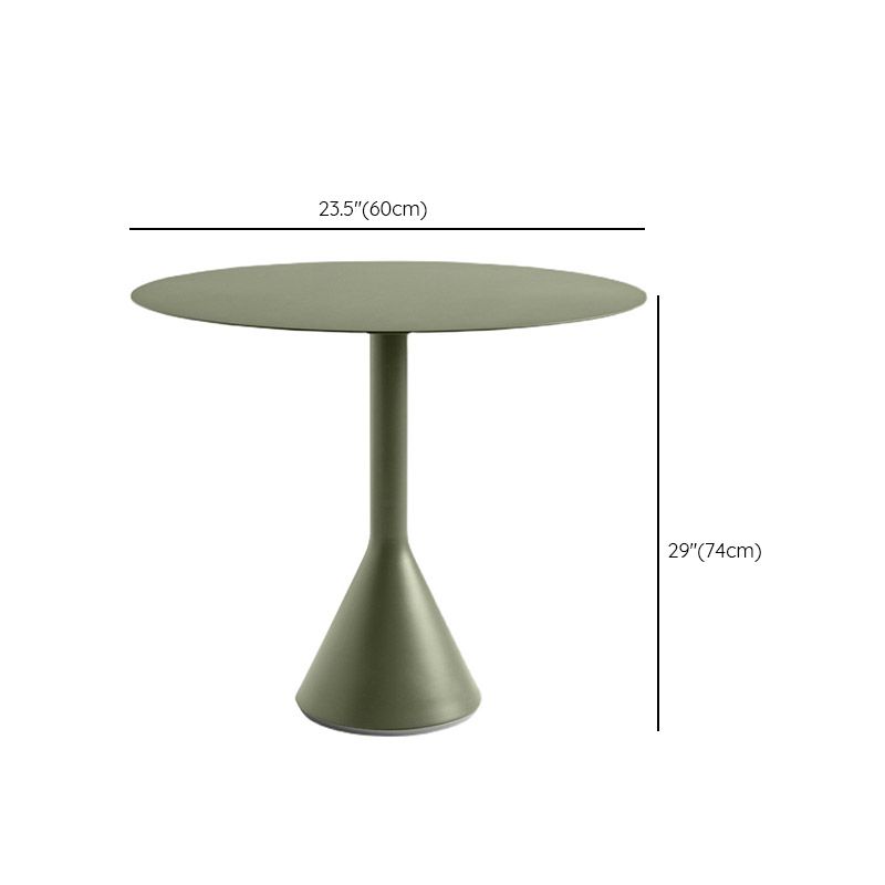 Green 2-Seater Patio Table Water Resistant Contemporary Balcony Table