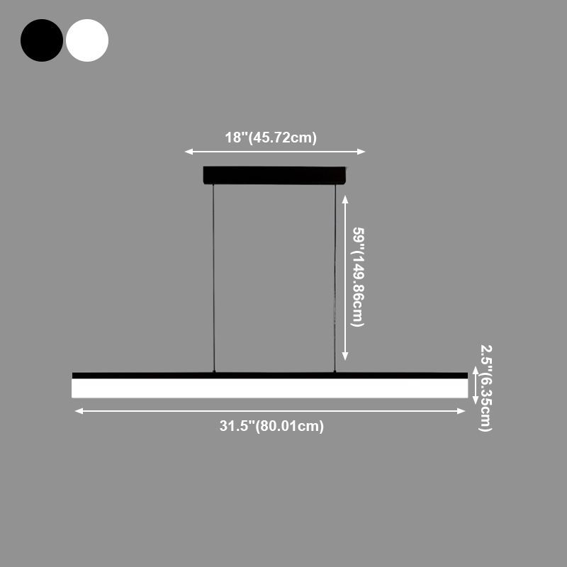 Nordic Simple Dining Room Island Lamp Kitchen LED Dining Pendant Lamp