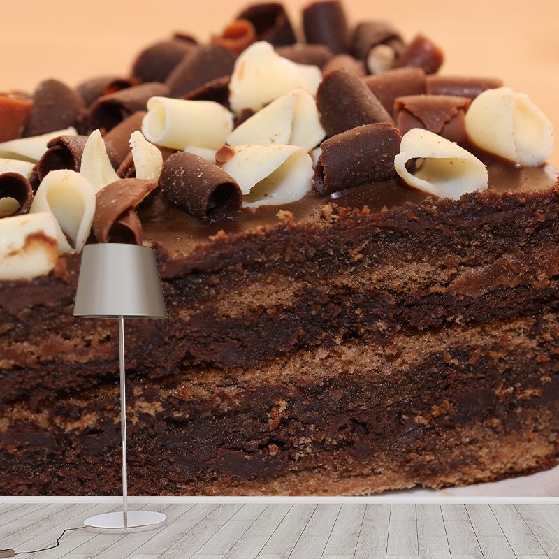 Delicious Cake Wall Decal Mural Stain Resistant Contemporary Dessert Shop Wall Covering