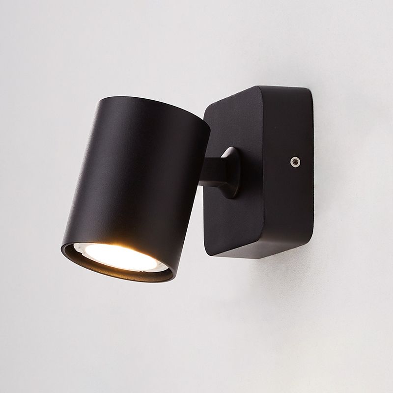 Modern Minimalist Style Cylinder Wall Light Sconces Metal 1 Light Sconce Lights for Bedroom
