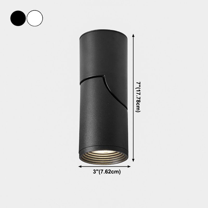 Plafonnier LED concis moderne en aluminium 1 lumière encastré pour magasin de vêtements