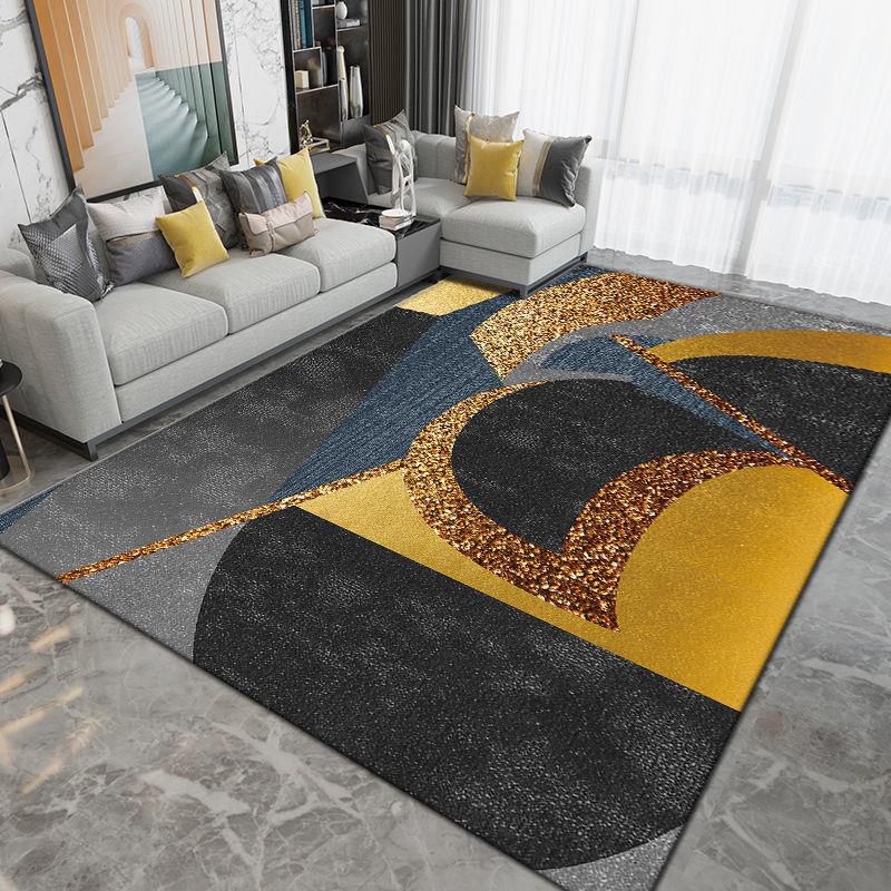 Modern geometrisch patroongebied Rug polyester gebied tapijt niet-slip achterste ruggengrens vloerkleed voor woningdecoratie