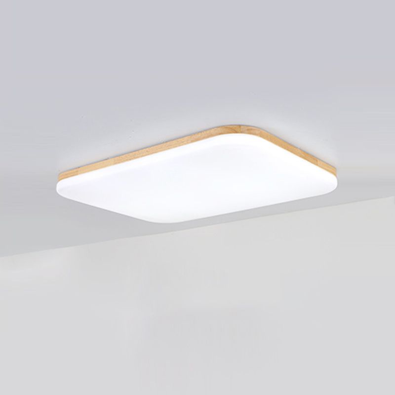 Luminaire de plafond encastré en bois d'appareils d'éclairage de plafond affleurants carrés de LED
