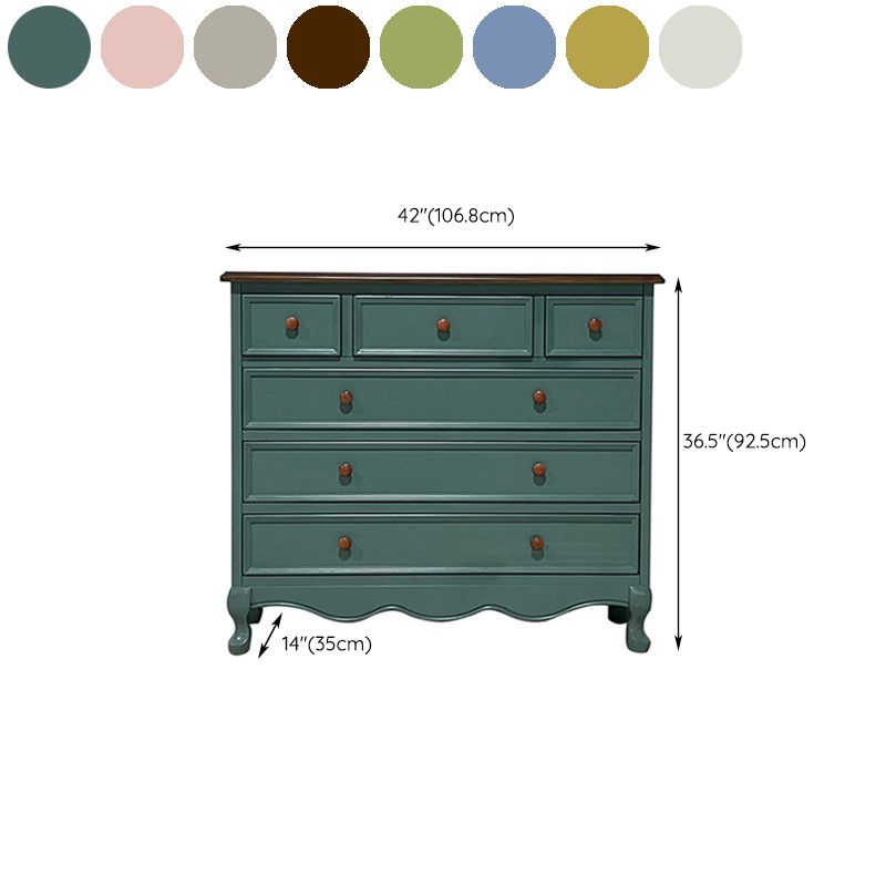 13.65/15.6 Inch W Coastal Dresser Solid Wood Storage Chest Dresser