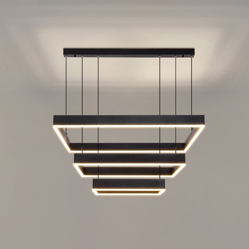 Accesorio de iluminación suspendido de simplicidad moderna accesorio acrílico de techo acrílico para restaurante