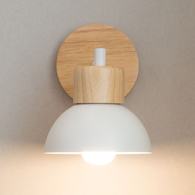 Contemporary Dome Wall Mounted Lights Metal Wall Mounted Lamp for Bedroom