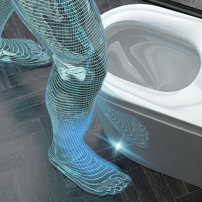 Modern Concealed Tank One Piece Toilet Floor Mounted Toilet Bowl for Washroom