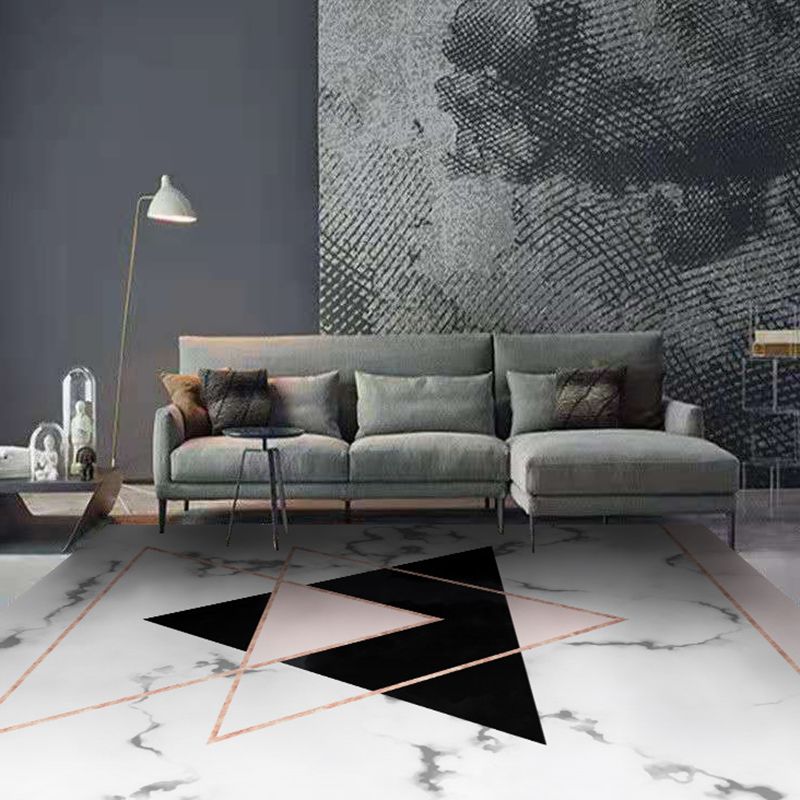 Novelty Abstract Art Indoor Rug Creative Contemporary Area Carpet Polyester Friendly Washable Rug for Home Decoration