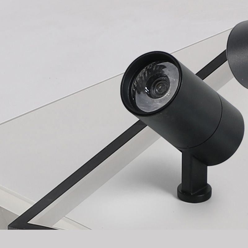 Ultra-dunne Flush Plafond Verlichting Nieuwe Moderne Metal Flush Mount in zwart voor de woonkamer