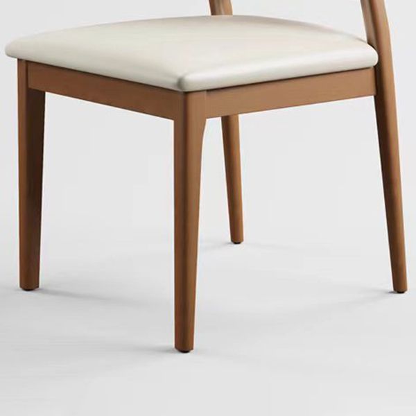 Contemporary Wood Chair Open Back Kitchen Dining Side Chair for Dinning Room
