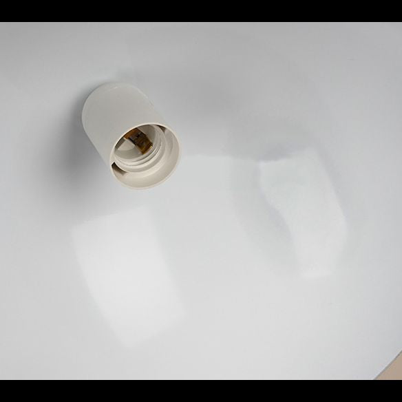 Macaron Style Domed Suspension Lamp Aluminum 1 Head Diner Pendant Light with Wooden Decor