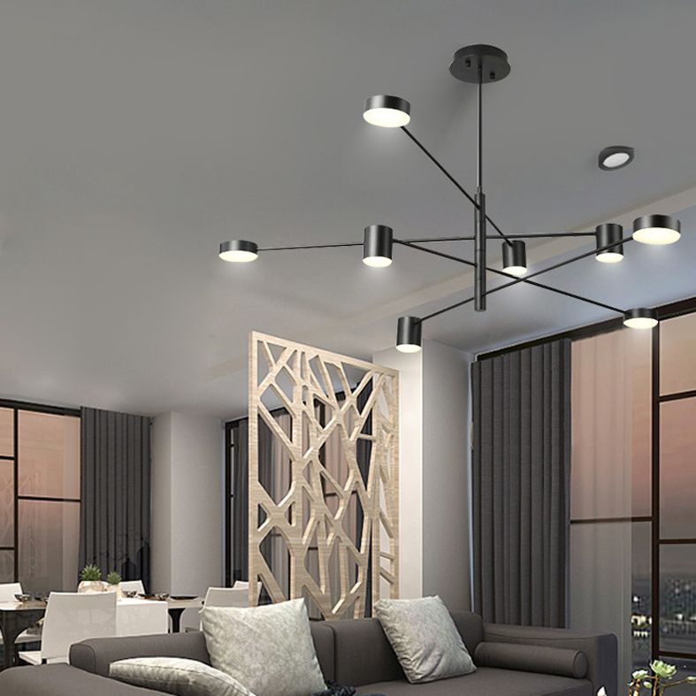 LED Postmodern Chandelier Lighting Metal Ceiling Pendant Light for Living Room