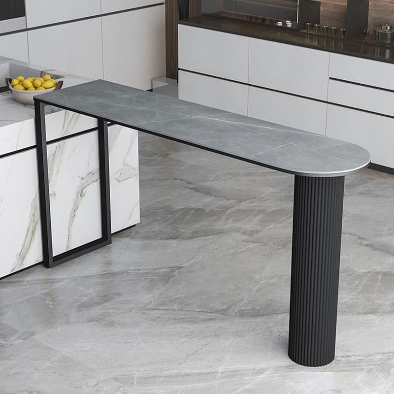Island Contemporary Bar Table 42-inch Height Stone Top Bistro Table