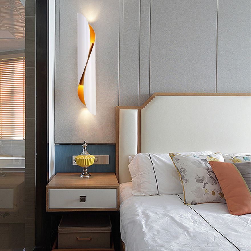 Modern Luxury LED Wall Lamp Wrought Iron Cylindrical Wall Sconce for Interior Spaces