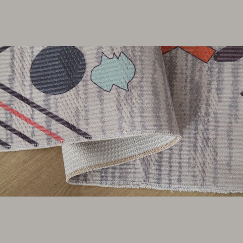 Minimalist Normatic Tribe Rug Multicolor Cotton Area Carpet Easy Care Rug for Home Decoration