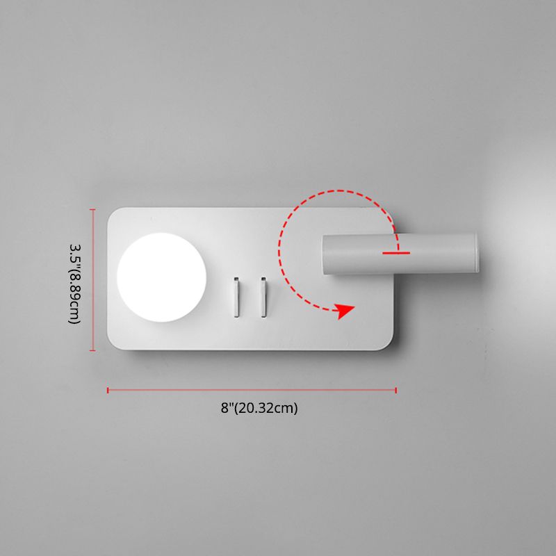 Modern Simplicity Style Bedside Reading Lamp Spotlight Design LED Wall Sconce for Bedroom