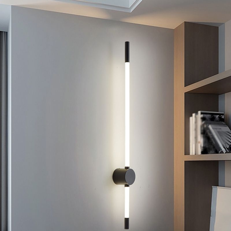Golden/Black Linear Wall Light Sconces Modern LED Sconces for Living Room