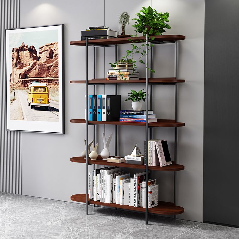 Etagere Bookcase Scandinavian Open Back Bookshelf with Shelves
