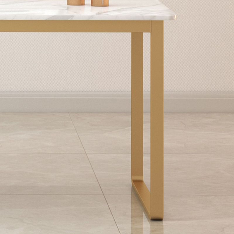 3 Drawers Writing Desk Rectangular Shaped Office Desk in Black/White