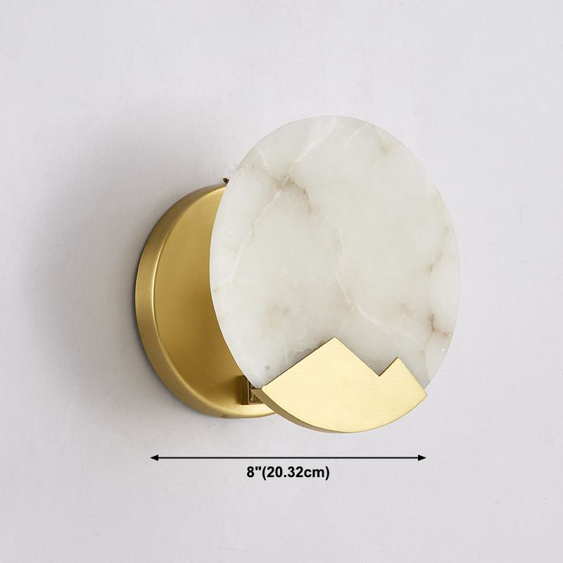 Éclairage mural en pierre en or
