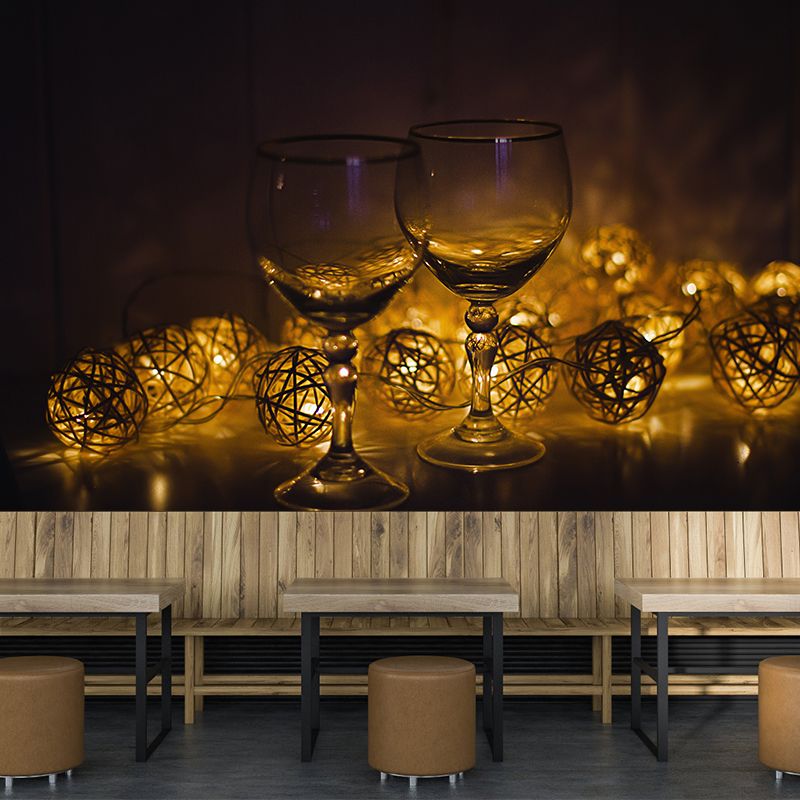 Minimalist Wine Bar Wall Decor Waterproofing, Customized Size Available