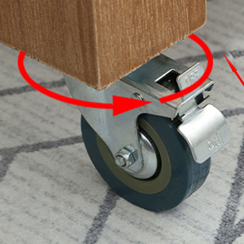 Farmhouse Pine Kitchen Island Removable Kitchen Cart with Drawer and Shelves