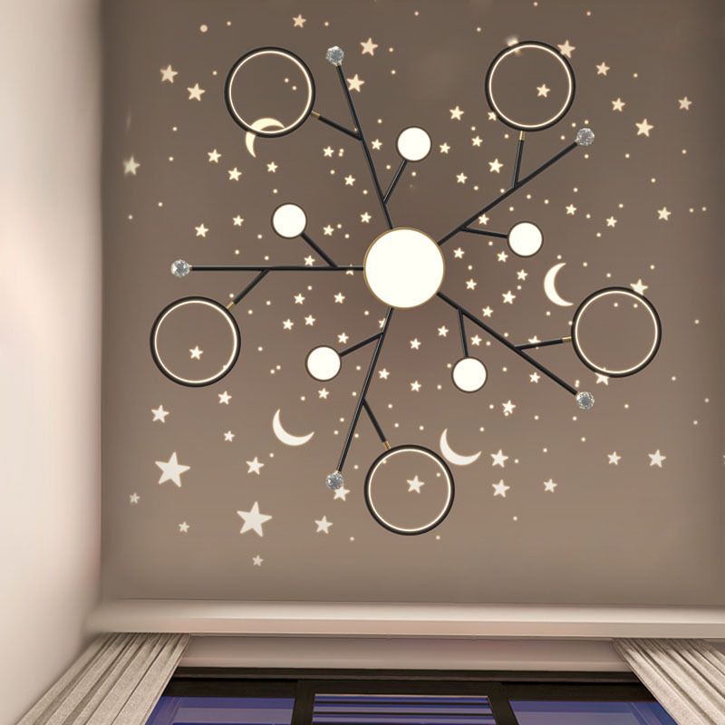 Metal LED Chandelier Lighting Fixture Modern Chandelier Pendant Light for Sitting Room