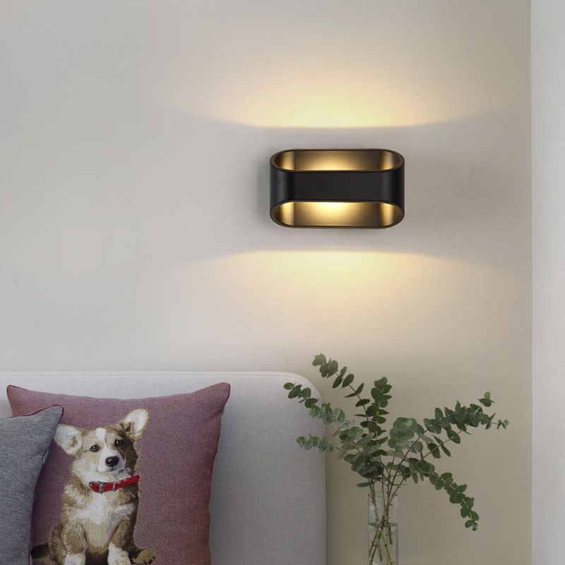 Luz de la plataforma geométrica de estilo moderno de muro de metal LED LED LITING