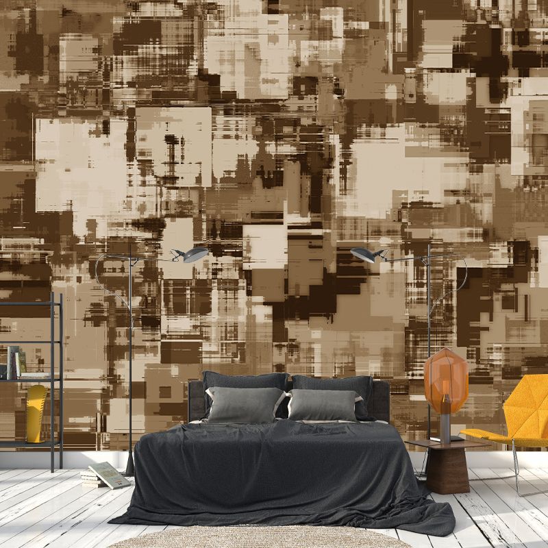 Modern Illustration Mural Wallpaper Abstract Style Environment Friendly Bedroom Wall Mural
