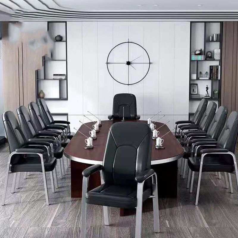 High Back Office Chair Fixed Armchair with Sponge/Latex Seat