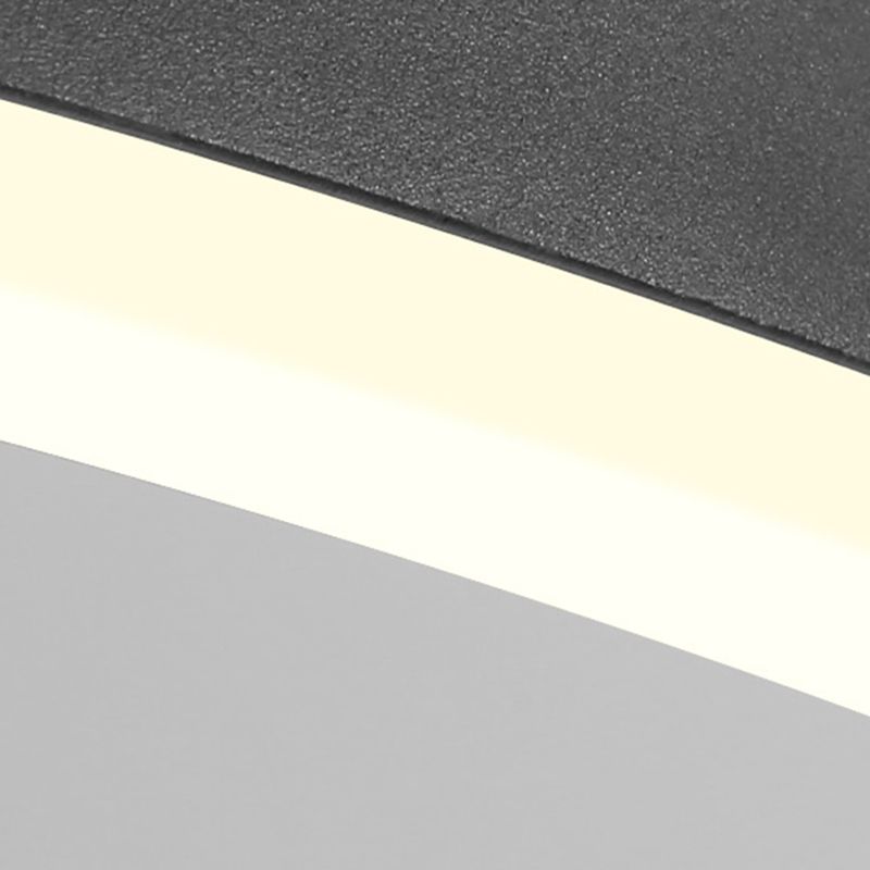 Lustre noir moderne plusieurs anneaux de plafond pendentif en métal léger en métal