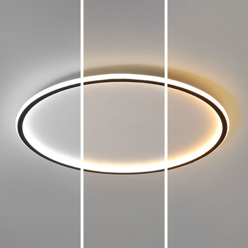 Lámpara empotrada para sala de estar LED de estilo minimalista moderno con iluminación de techo de metal prismático de forma circular